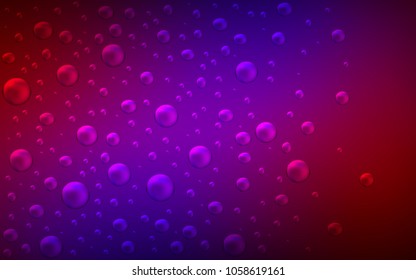 Dark Blue, Red vector cover with spots. Beautiful colored illustration with blurred circles in nature style. The pattern can be used for ads, leaflets of liquid.
