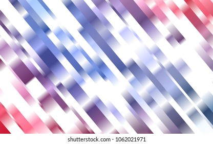 Dark Blue, Red vector cover with long lines. Shining colored illustration with narrow lines. The template can be used as a background.