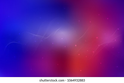 Dark Blue, Red vector cover with spots. Beautiful colored illustration with blurred circles in nature style. The pattern can be used for beautiful websites.