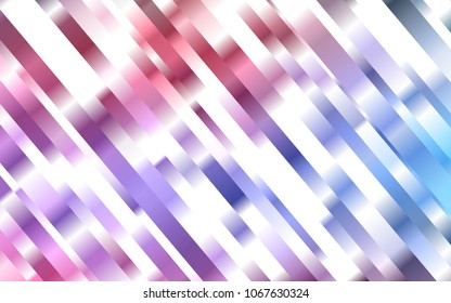 Dark Blue, Red vector cover with long lines. Modern geometrical abstract illustration with staves. Smart design for your business advert.