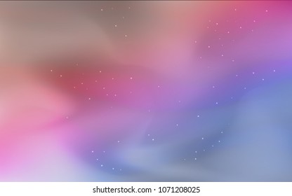 Dark Blue, Red vector cover with astronomical stars. Modern abstract illustration with Big Dipper stars. Best design for your ad, poster, banner.