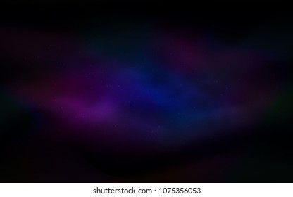 Dark Blue, Red vector cover with astronomical stars. Modern abstract illustration with Big Dipper stars. Pattern for futuristic ad, booklets.