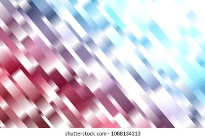 Dark Blue, Red vector cover with long lines. Blurred decorative design in simple style with lines. Best design for your ad, poster, banner.