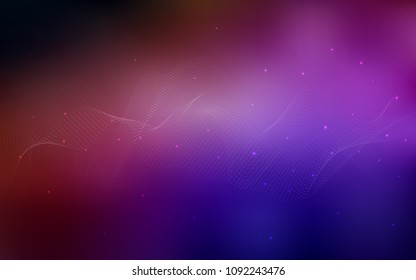 Dark Blue, Red vector cover with spots. Glitter abstract illustration with blurred drops of rain. The pattern can be used for ads, leaflets of liquid.