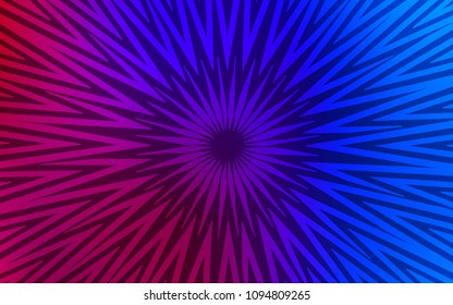 Dark Blue, Red vector cover with stright stripes. Glitter abstract illustration with colored sticks. Smart design for your business advert.