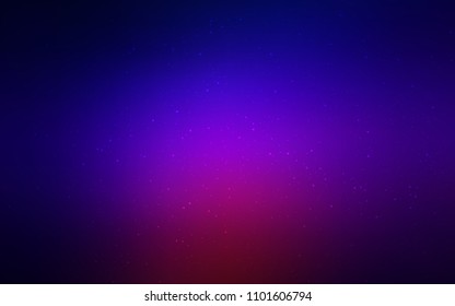 Dark Blue, Red vector cover with astronomical stars. Space stars on blurred abstract background with gradient. Pattern for astrology websites.