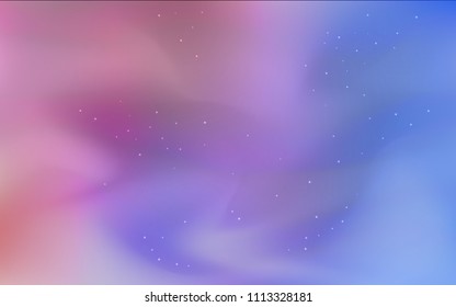 Dark Blue, Red vector cover with astronomical stars. Modern abstract illustration with Big Dipper stars. Pattern for futuristic ad, booklets.