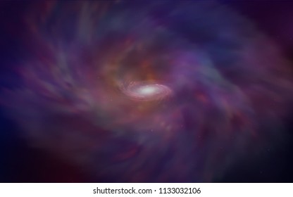 Dark Blue, Red vector cover with astronomical stars. Modern abstract illustration with Big Dipper stars. Pattern for astrology websites.