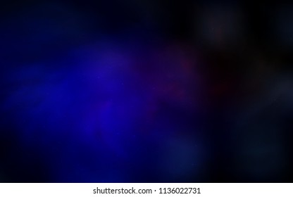 Dark Blue, Red vector cover with astronomical stars. Shining colored illustration with bright astronomical stars. Pattern for futuristic ad, booklets.