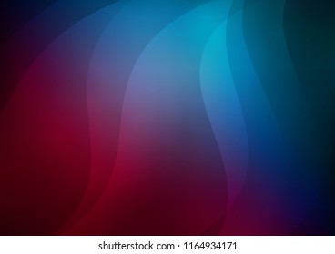 Dark Blue, Red vector cover with long lines. Glitter abstract illustration with colored sticks. The pattern can be used as ads, poster, banner for commercial.