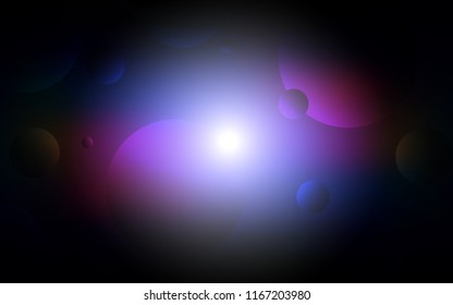 Dark Blue, Red vector cover with spots. Beautiful colored illustration with blurred circles in nature style. Beautiful design for your business advert.