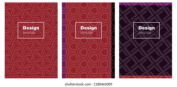 Dark Blue, Red vector cover for notebooks. Glitter abstract design concept with text box. Pattern for business books, journals.