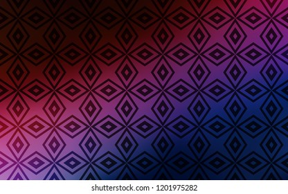 Dark Blue, Red vector cover in polygonal style. Beautiful illustration with rectangles and squares. Modern template for your landing page.