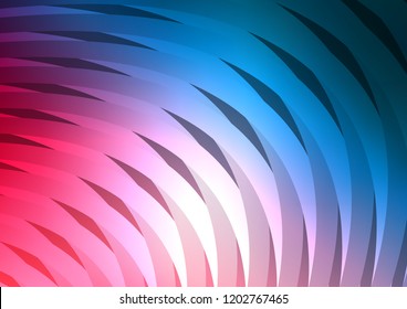 Dark Blue, Red vector cover with long lines. Shining colored illustration with narrow lines. Best design for your ad, poster, banner.