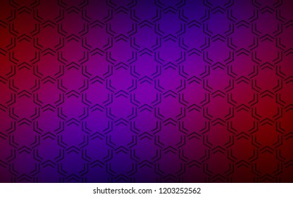 Dark Blue, Red vector cover with stright stripes. Modern geometrical abstract illustration with Lines. Smart design for your business advert.