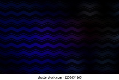 Dark Blue, Red vector cover with stright stripes. Modern geometrical abstract illustration with Lines. Template for your beautiful backgrounds.