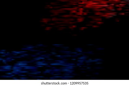 Dark Blue, Red vector cover with long lines. Shining colored illustration with narrow lines. Smart design for your business advert.
