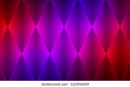 Dark Blue, Red vector cover in polygonal style. Rectangles on abstract background with colorful gradient. Pattern for busines ad, booklets, leaflets