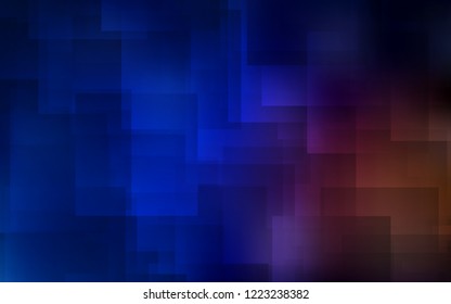Dark Blue, Red vector cover with stright stripes. Shining colored illustration with sharp stripes. The pattern for ad, booklets, leaflets.