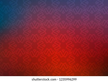 Dark Blue, Red vector cover in triangles, cubes. Illustration with colorful triangles, rectangles. Smart design for your business advert.