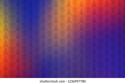 Dark Blue, Red vector cover with polygonal style. Beautiful illustration with triangles in nature style. Best design for poster, banner.
