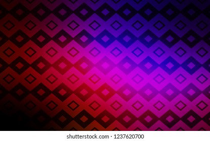 Dark Blue, Red vector cover in polygonal style. Decorative design in abstract style with rectangles. The template can be used as a background.