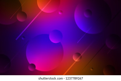 Dark Blue, Red vector cover with spots. Modern abstract illustration with colorful water drops. Pattern can be used as texture of wallpapers.