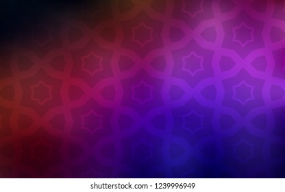 Dark Blue, Red vector cover with small and big stars. Decorative illustration with stars on abstract template. Pattern for websites, landing pages.