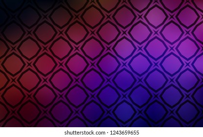 Dark Blue, Red vector cover with small and big stars. Glitter abstract illustration with colored stars. Pattern for wrapping gifts.
