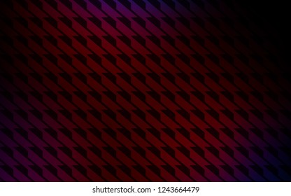 Dark Blue, Red vector cover with stright stripes. Colorful shining illustration with lines on abstract template. Smart design for your business advert.