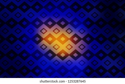 Dark Blue, Red vector cover in polygonal style. Illustration with set of colorful rectangles. Pattern can be used for websites.