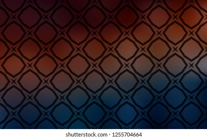 Dark Blue, Red vector cover with small and big stars. Blurred decorative design in simple style with stars. Template for sell phone backgrounds.