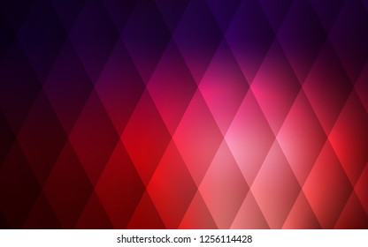 Dark Blue, Red vector cover in polygonal style. Beautiful illustration with rectangles and squares. The template can be used as a background.