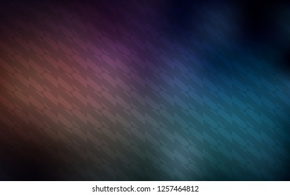 Dark Blue, Red vector cover with stright stripes. Glitter abstract illustration with colorful sticks. Template for your beautiful backgrounds.