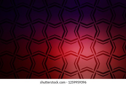 Dark Blue, Red vector cover with stright stripes. Lines on blurred abstract background with gradient. Smart design for your business advert.