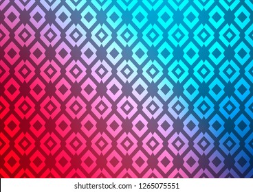Dark Blue, Red vector cover in polygonal style. Rectangles on abstract background with colorful gradient. The template can be used as a background.