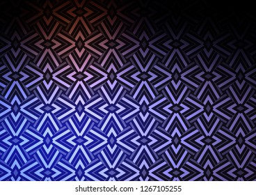 Dark Blue, Red vector cover in polygonal style. Modern abstract illustration with colorful triangles. Template for wallpapers.