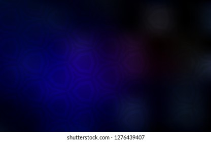 Dark Blue, Red vector cover with set of hexagons. Abstract illustration with colorful hexagons. Design for website posters, banners.