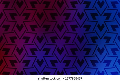 Dark Blue, Red vector cover with polygonal style. Glitter abstract illustration with triangular shapes. Pattern for websites.