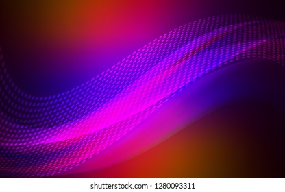 Dark Blue, Red vector cover with spots, lines. Illustration with set of colorful abstract circles and lines. New template for your brand book.