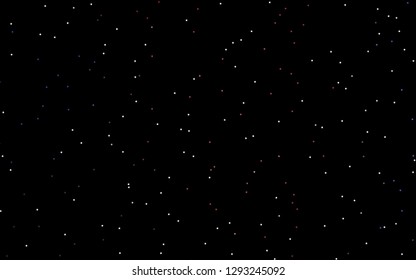 Dark Blue, Red vector cover with small and big stars. Decorative shining illustration with stars on abstract template. Best design for your ad, poster, banner.