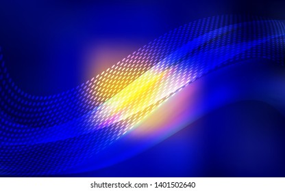 Dark Blue, Red vector cover with spots, lines. Design with connection of dots and lines on colorful background. Pattern for beautiful websites.