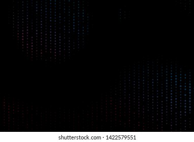 Dark Blue, Red vector cover with set of hexagons. Abstract illustration with colorful hexagons. Pattern for texture of wallpapers.