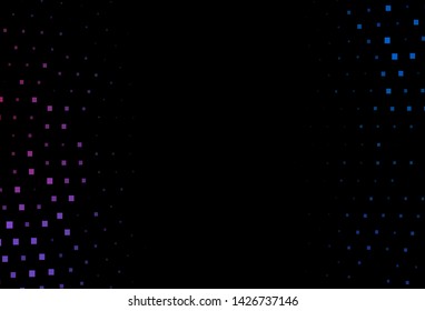 Dark Blue, Red vector cover in polygonal style. Rectangles on abstract background with colorful gradient. Smart design for your business advert.