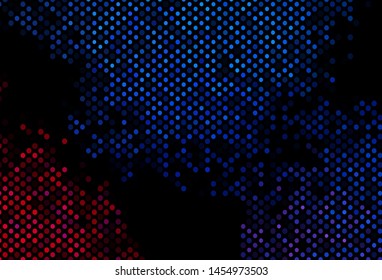 Dark Blue, Red vector cover with spots. Modern abstract illustration with colorful water drops. Design for business adverts.