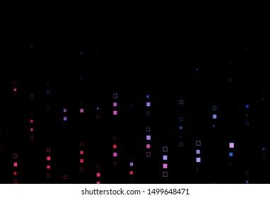 Dark Blue, Red vector cover with polygonal style. Abstract gradient illustration with rectangles. Pattern for websites, landing pages.