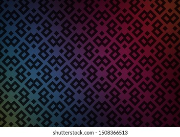 Dark Blue, Red vector cover in polygonal style. Beautiful illustration with rectangles and squares. Best design for your ad, poster, banner.