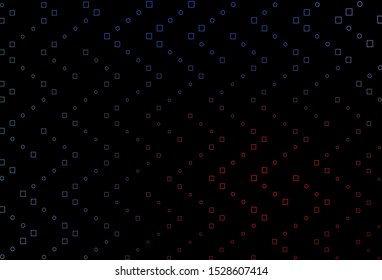 Dark Blue, Red vector cover with polygonal style. Rectangles on abstract background with colorful gradient. Pattern for busines booklets, leaflets.