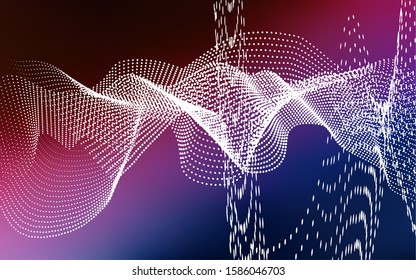 Dark Blue, Red vector cover with spots. Abstract illustration with colored bubbles in nature style. New design for ad, poster, banner of your website.