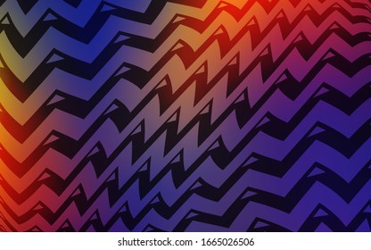 Dark Blue, Red vector cover with polygonal style. Decorative design in abstract style with triangles. Modern template for landing page.
